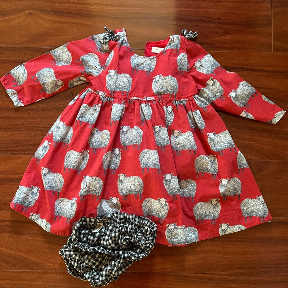 Pink chicken “Sheila” dress